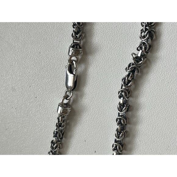Designer Joielle Sterling Silver 925 Mexico M566 Heavy 16” Necklace Chain - Picture 8 of 10